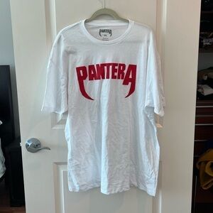 Pantera White Band Tee 100% Cotton T- Shirt Size 2XL